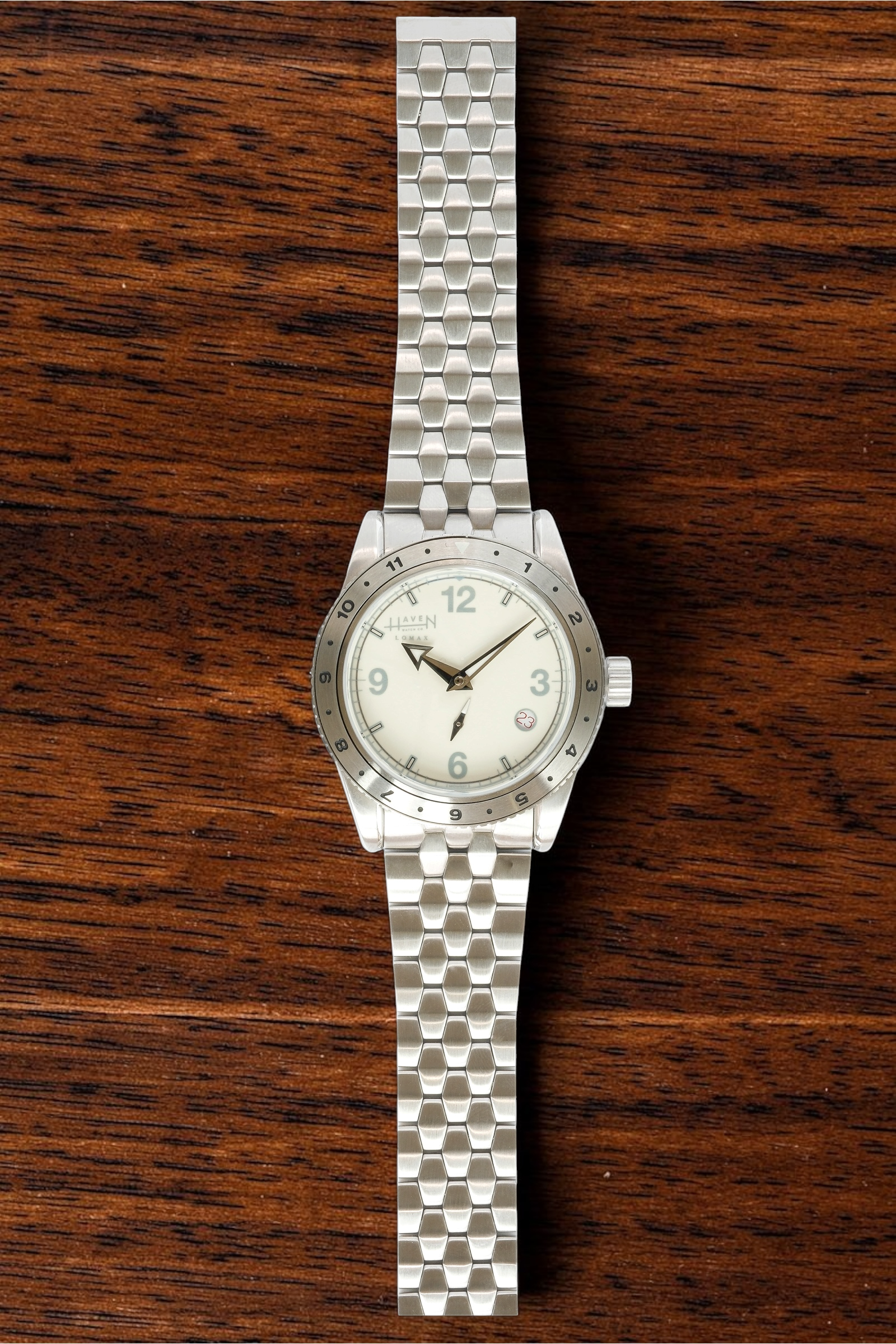 Lomax White Dial Dive Watch — Swiss Movement | Assembled in