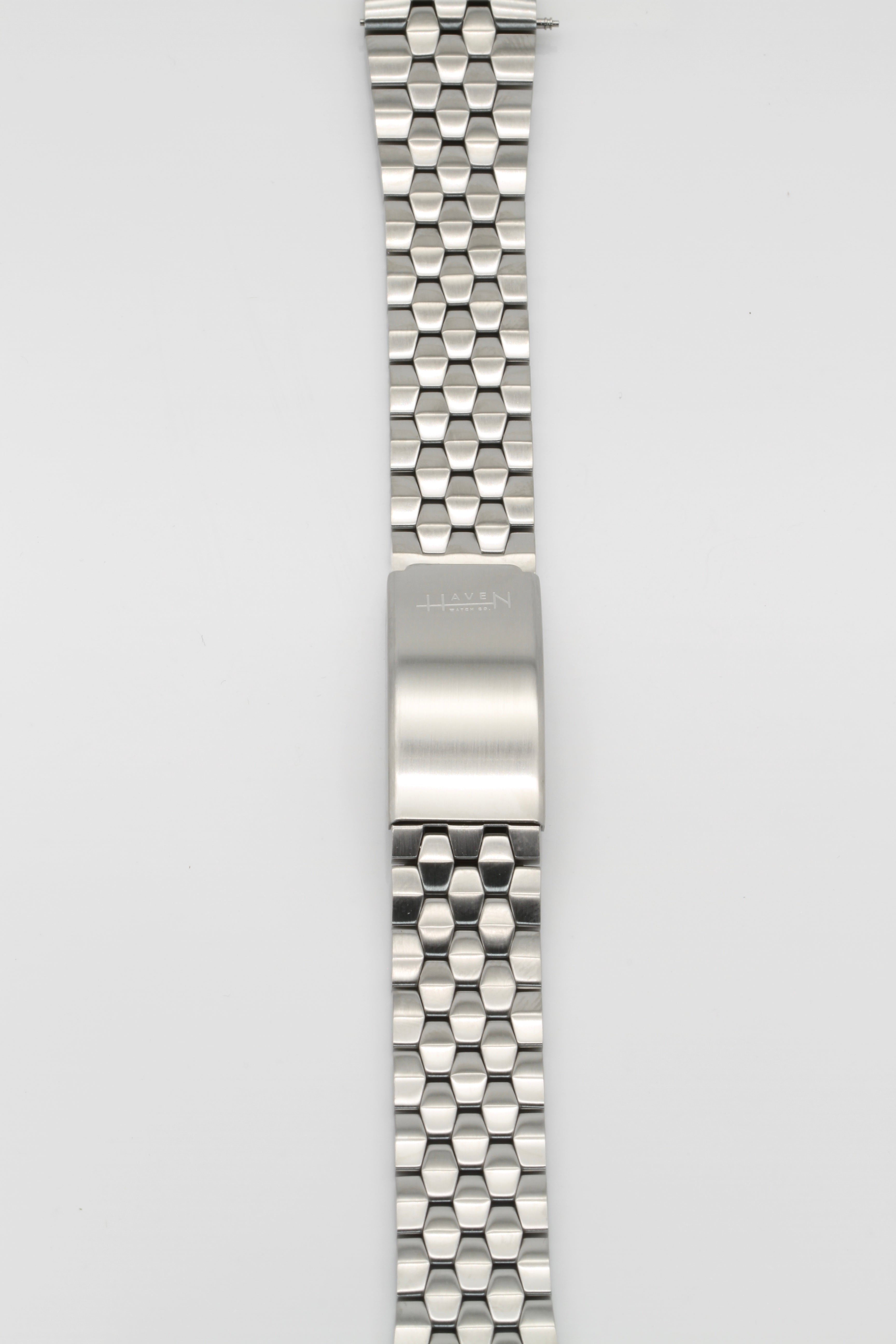 Steel Coffin Link Deployment Bracelet, 20mm