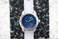 Lapis Lazuli Stone Dial W/Steel Bracelet (& Transparent Silicone Bracelet)