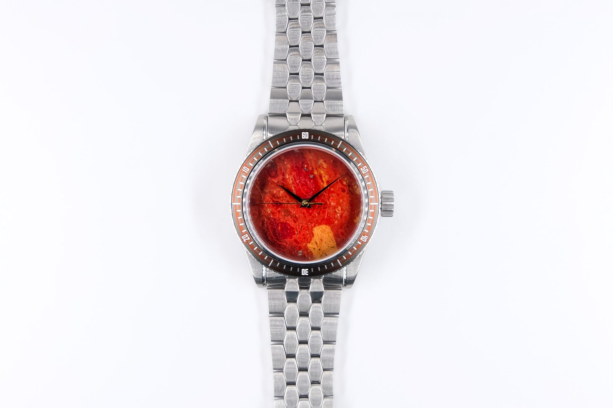 Lava - Red Jasper, Solid Gold