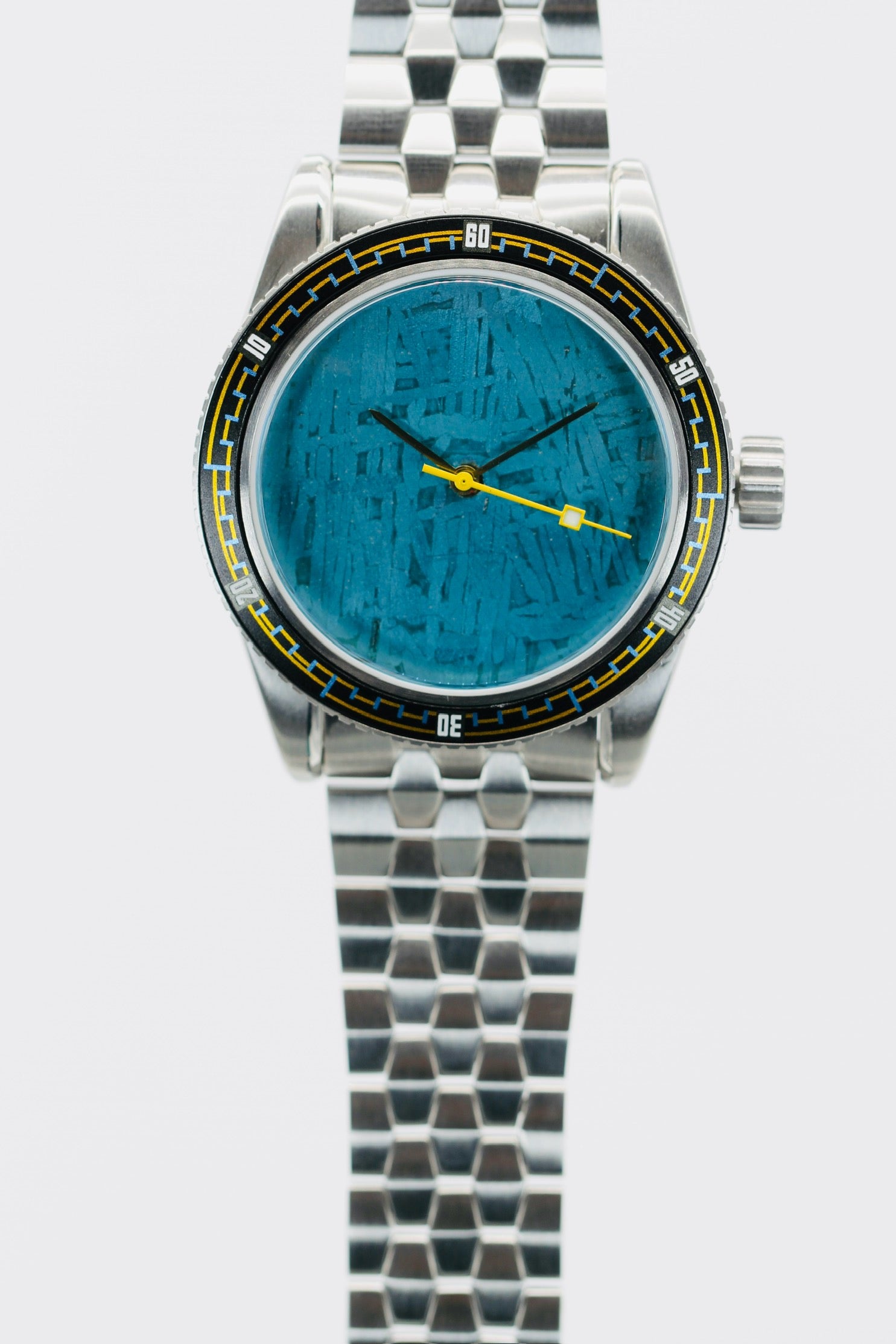 Blue Meteorite, Solid Gold Hands