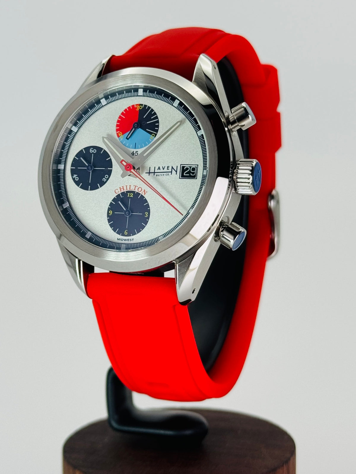 Chilton - Cherry Strap | Haven Watch Co